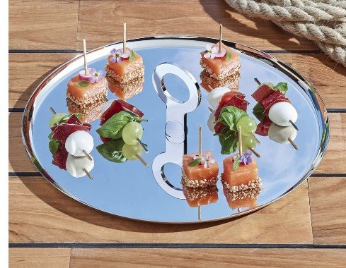Christofle Oh De Christofle Stainless Steel Appetizer Plate — Main